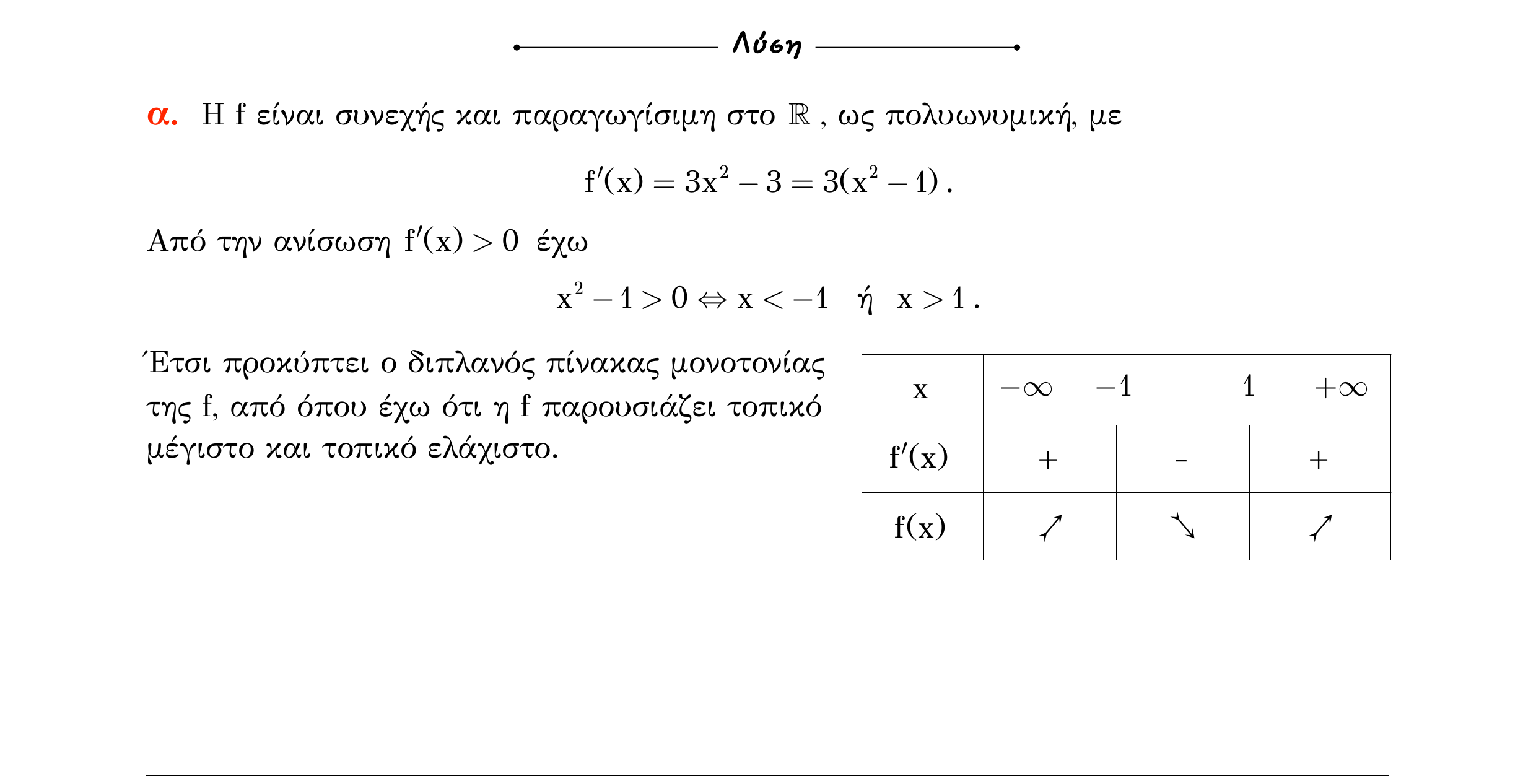 Σάρωση λύσης άσκησης «Άσκηση 552» από «Μονοτονία (και ακρότατα) συνάρτησης – Κατηγορία 52», σελίδα 22.