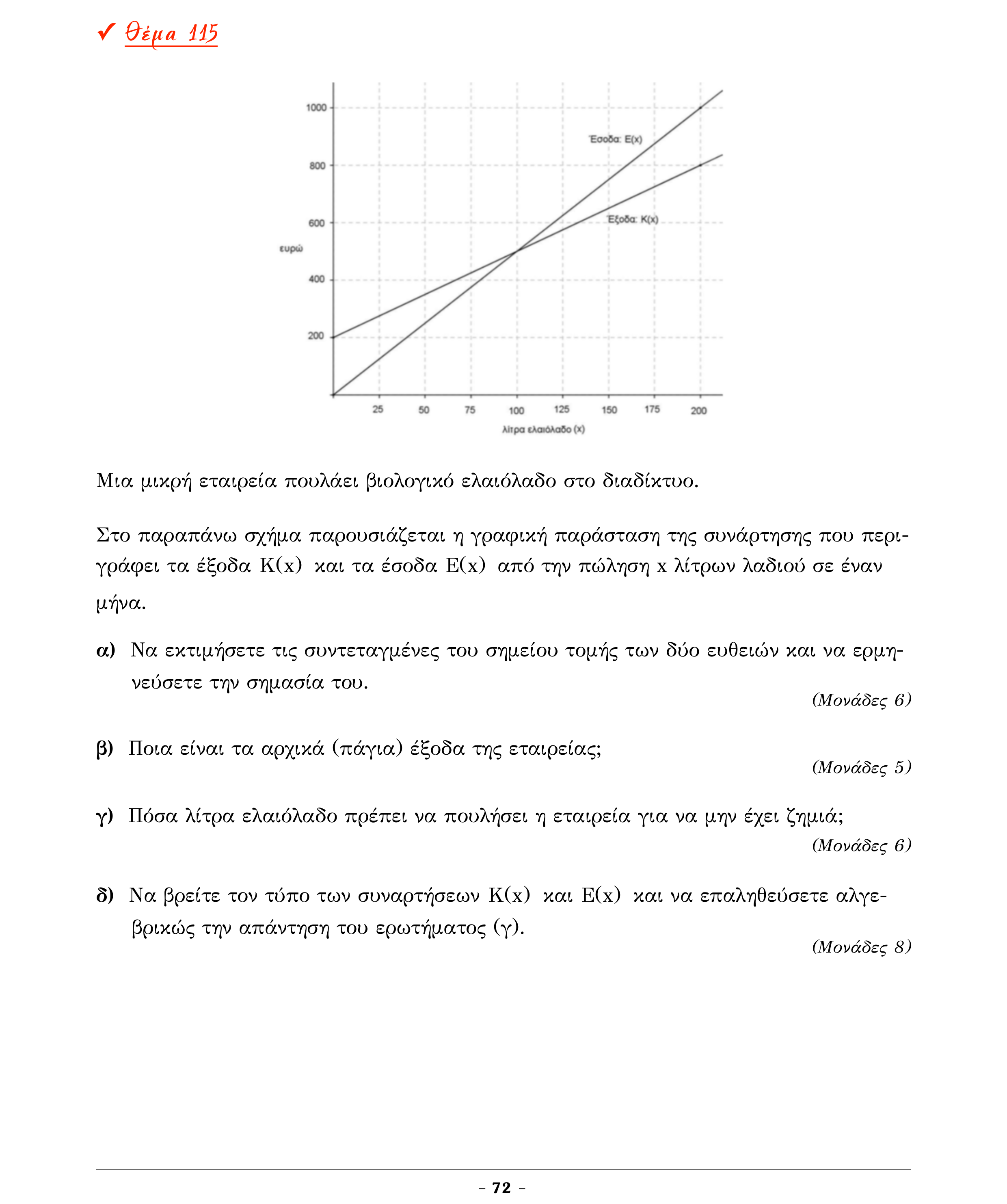 Σάρωση εκφώνησης άσκησης «Θέμα 115» από «Α ΑΛΓΕΒΡΑ-ΤΡΑΠΕΖΑ ΘΕΜΑΤΩΝ-4ο θέμα (Δεκ.2020)», σελίδα 74.